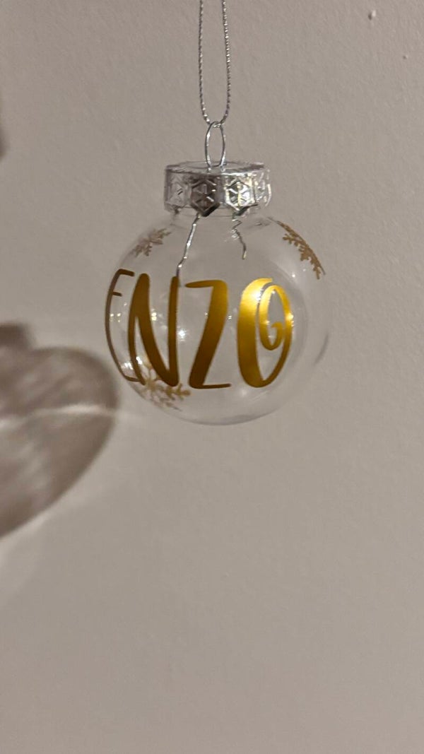 Kerstbal met naam
