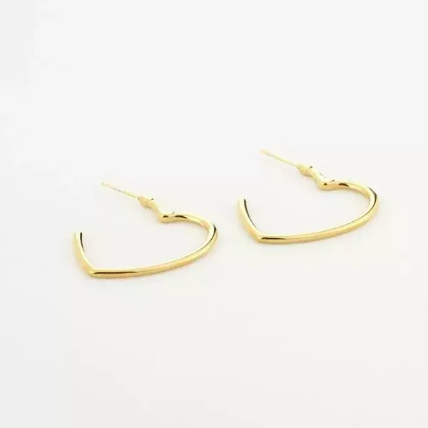 Oorbellen big heart - Goud