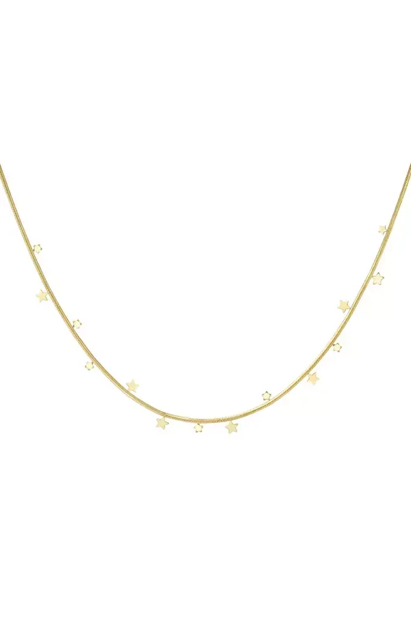 Ketting hangende sterretjes - Goud