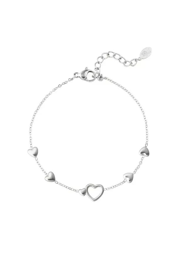 Armband all you need is love - Zilver