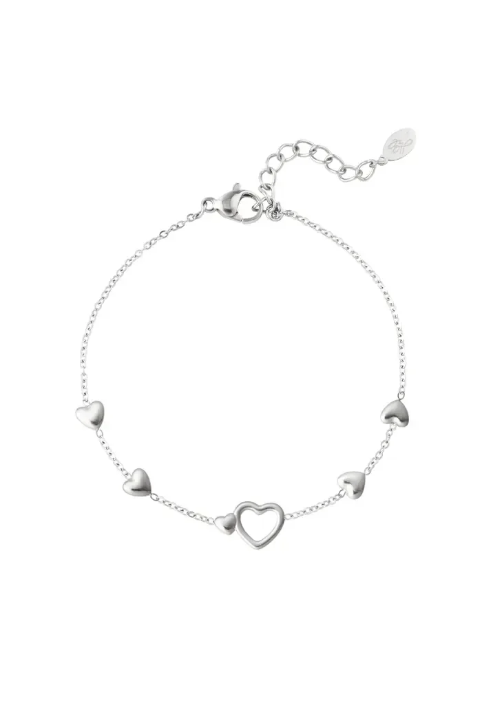 Armband all you need is love - Zilver