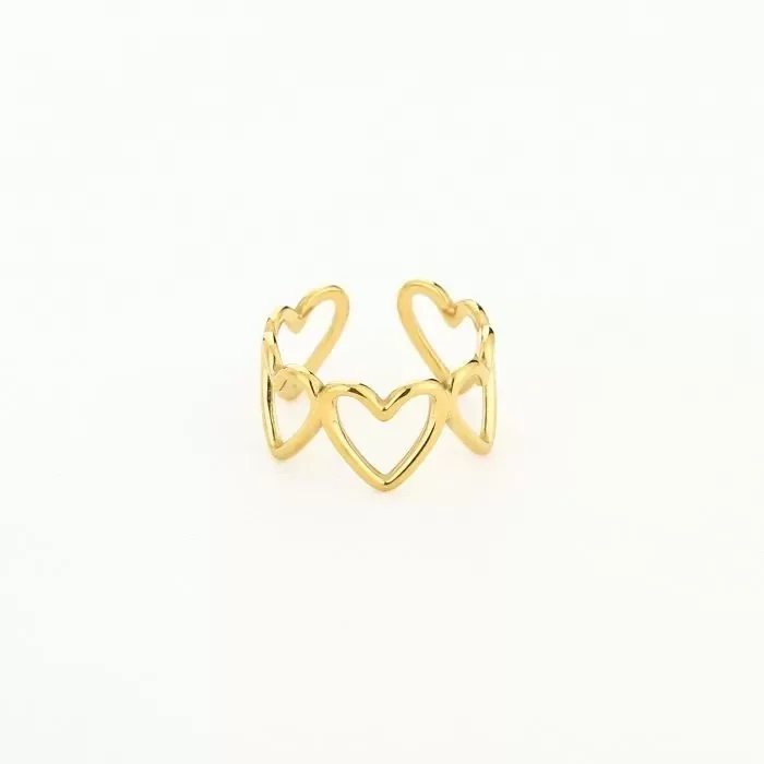 Ring hearts - Goud