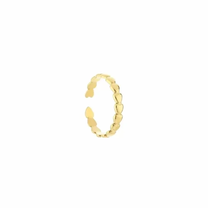 Ring hartjes - Goud
