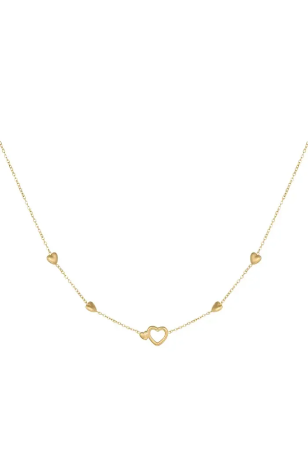 Ketting all you need is love - Goud