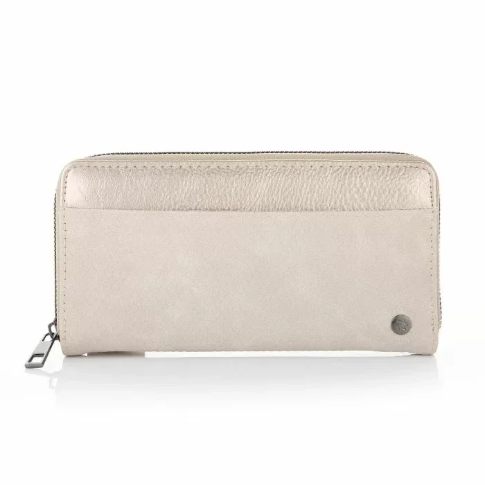Portemonnee met vakjes beige