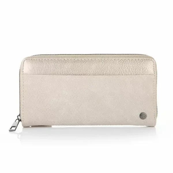 Portemonnee met vakjes beige