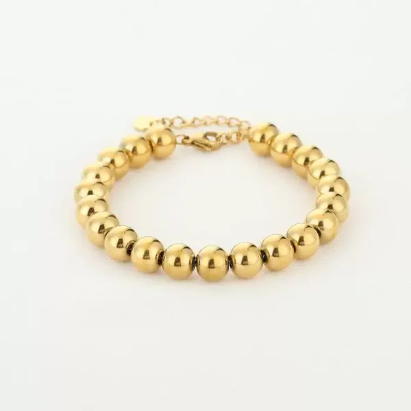 Kralen armband goud