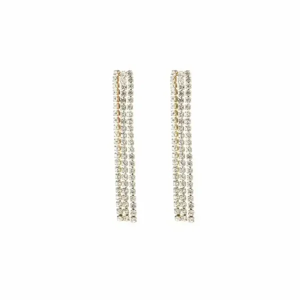 Oorbellen strass goud