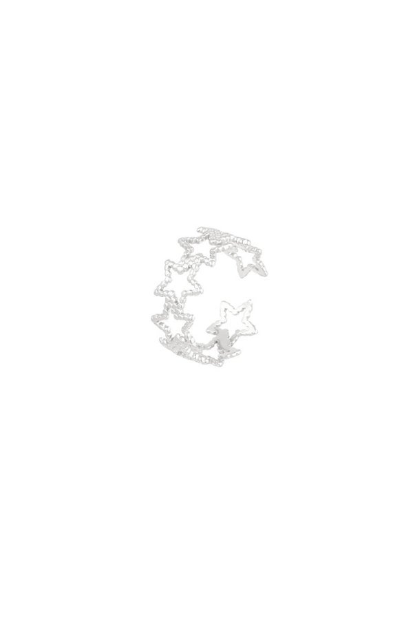 Ring sterretjes zilver