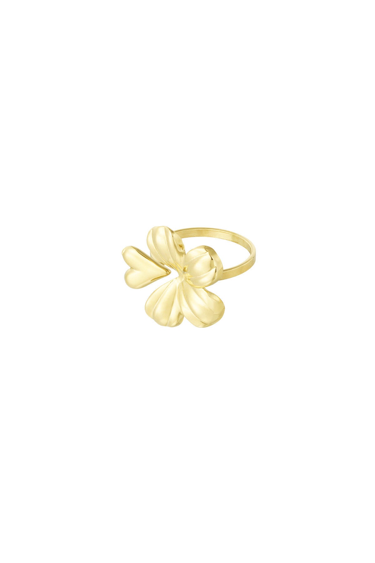 Ring bloem goud