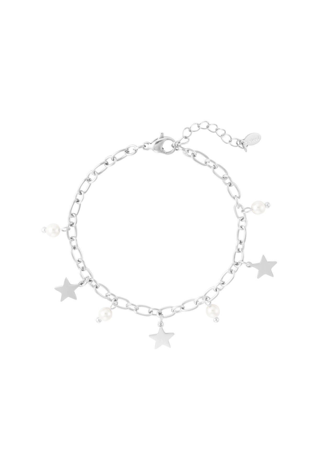 Armband sterretjes zilver