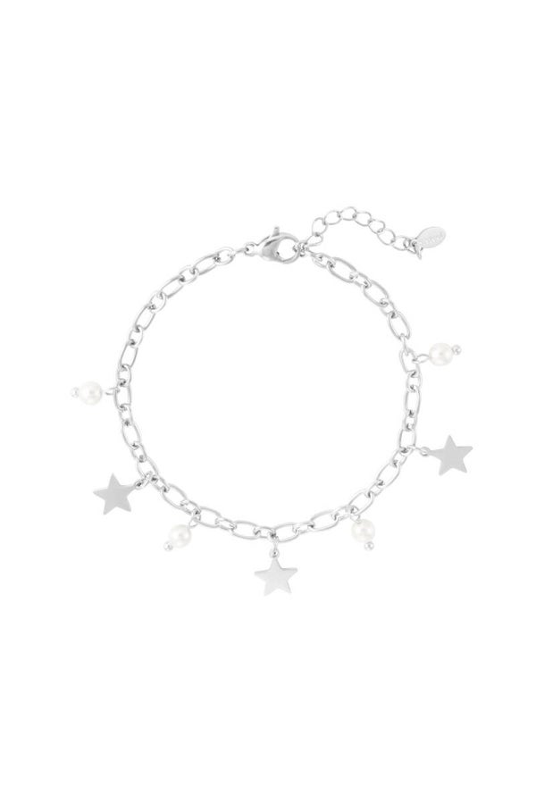 Armband sterretjes zilver