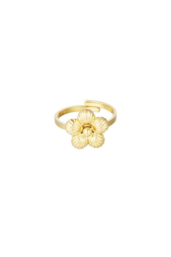 Ring bloemetje goud