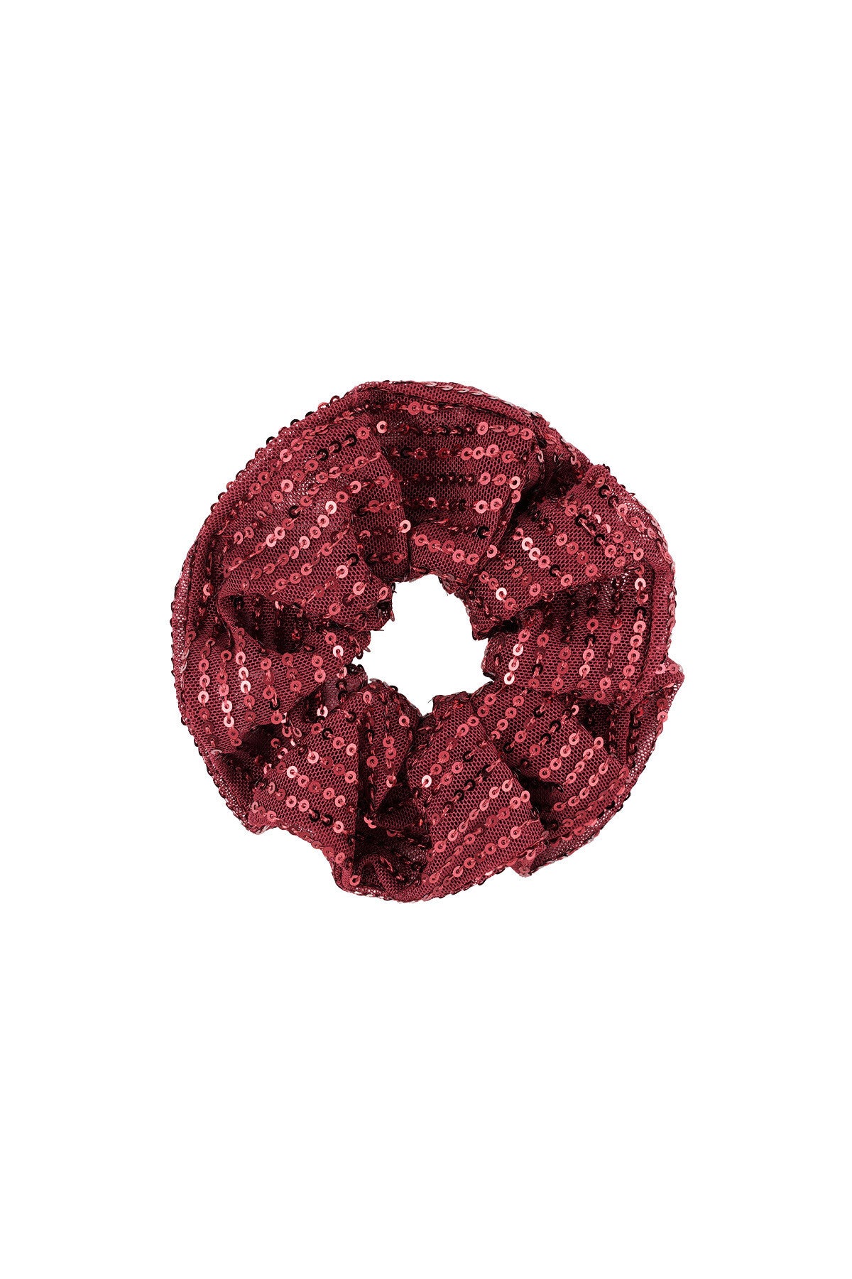 Scrunchie glitter rood