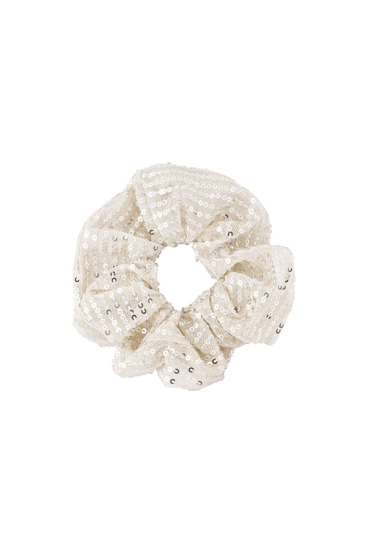 Scrunchie glitter champagne