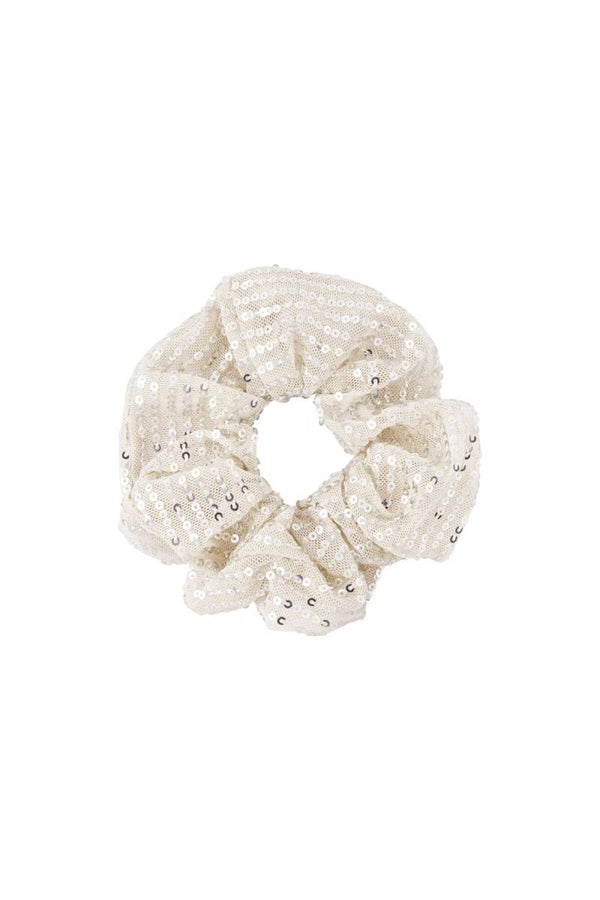 Scrunchie glitter champagne