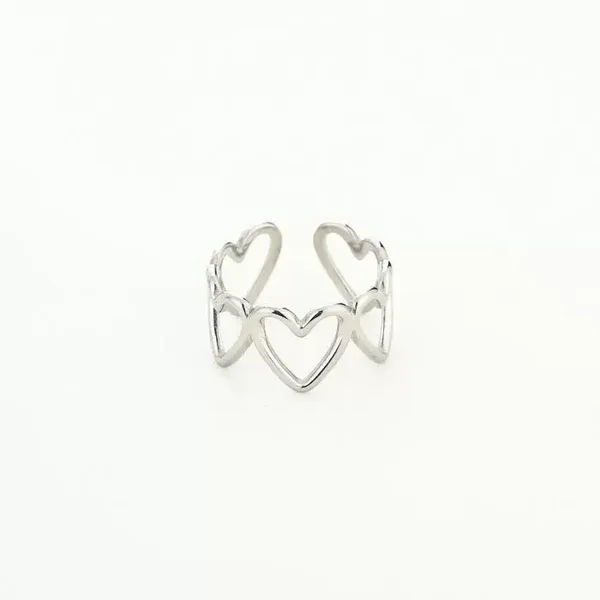 Ring hearts - Zilver