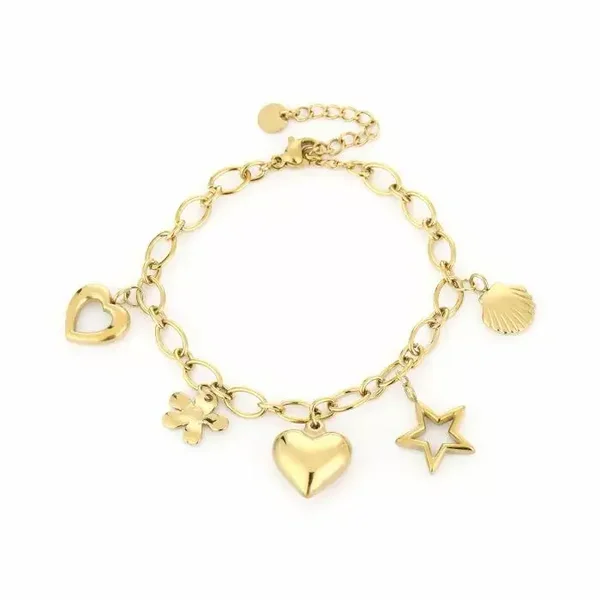 Bedelarmband - Goud