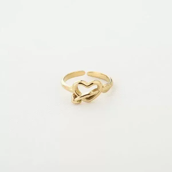 Ring hartje - Goud