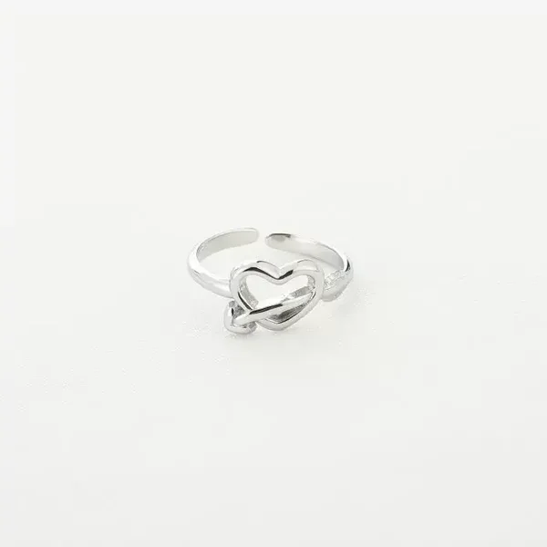 Ring hartje - Zilver