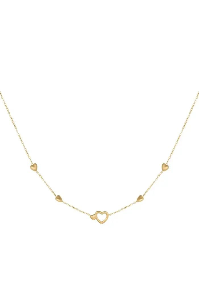 Ketting all you need is love - Goud