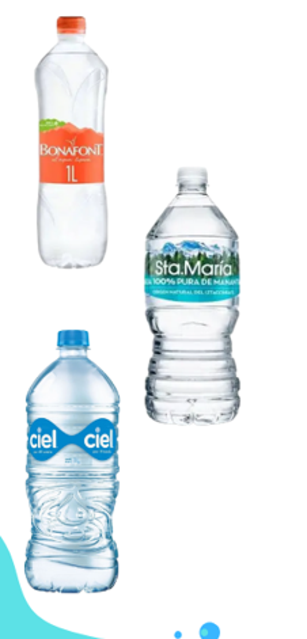 Botellas de agua 1L