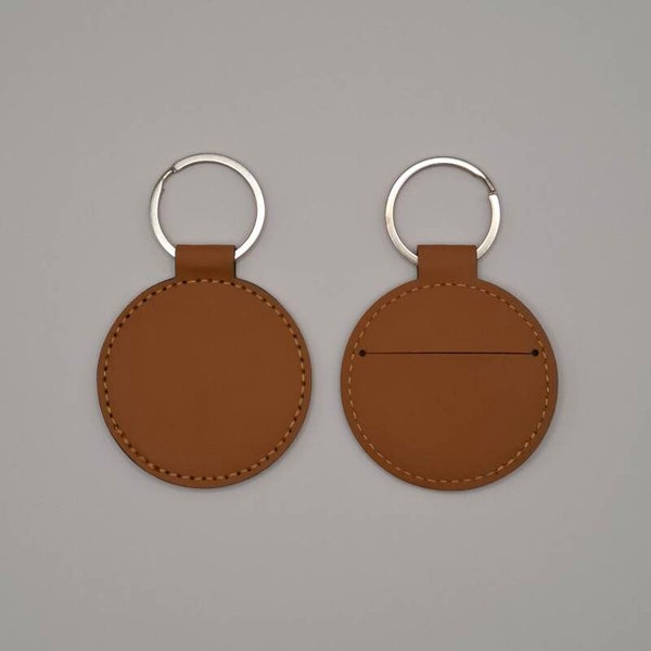 Porte-clé en cuir P.U. de qualité supérieure - Diverses formes et couleurs
