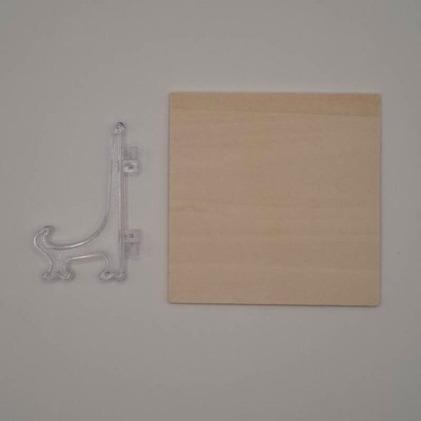 Plaque de 10x10 cm en contreplaqué de tilleul