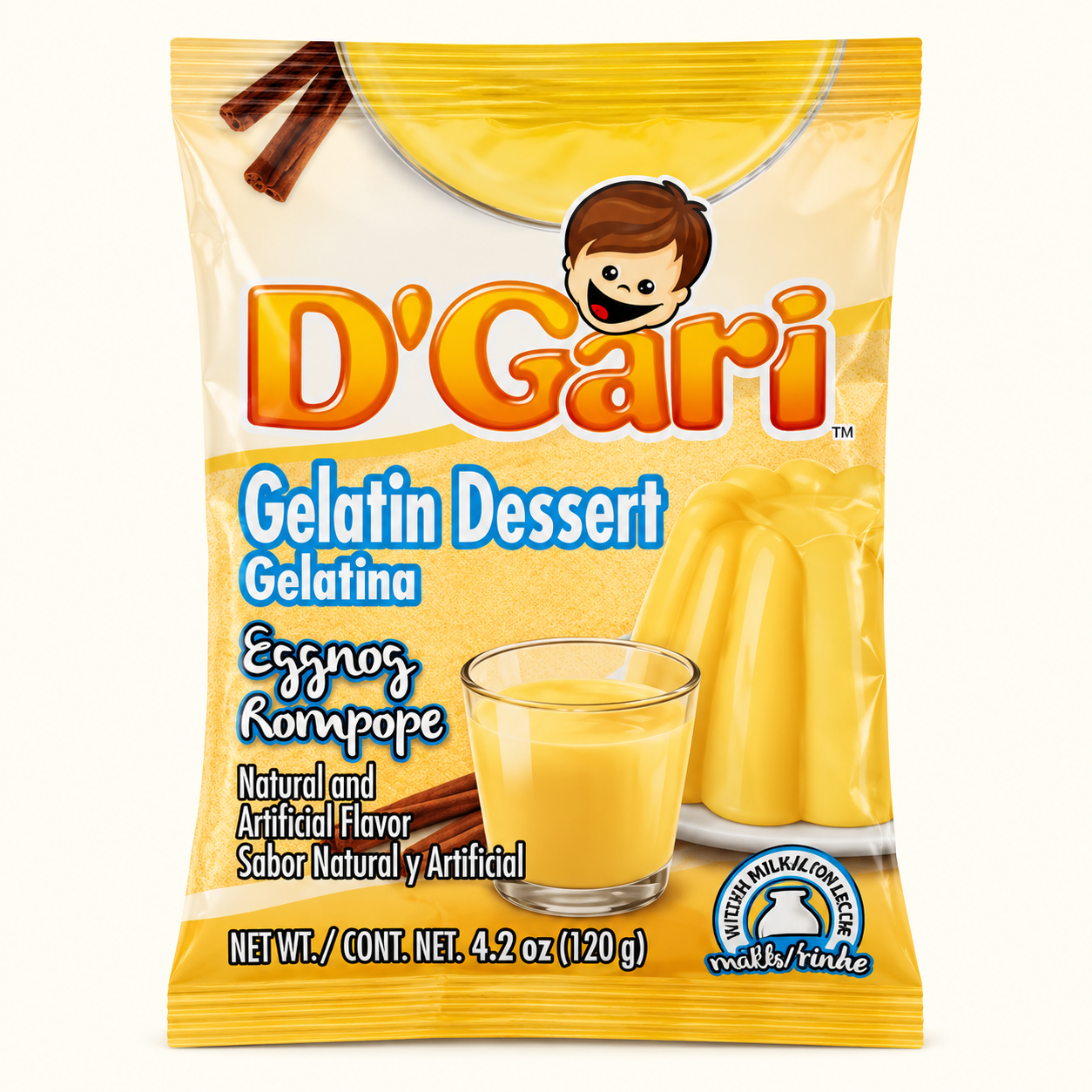 Gelatina de Rompope D'Gari