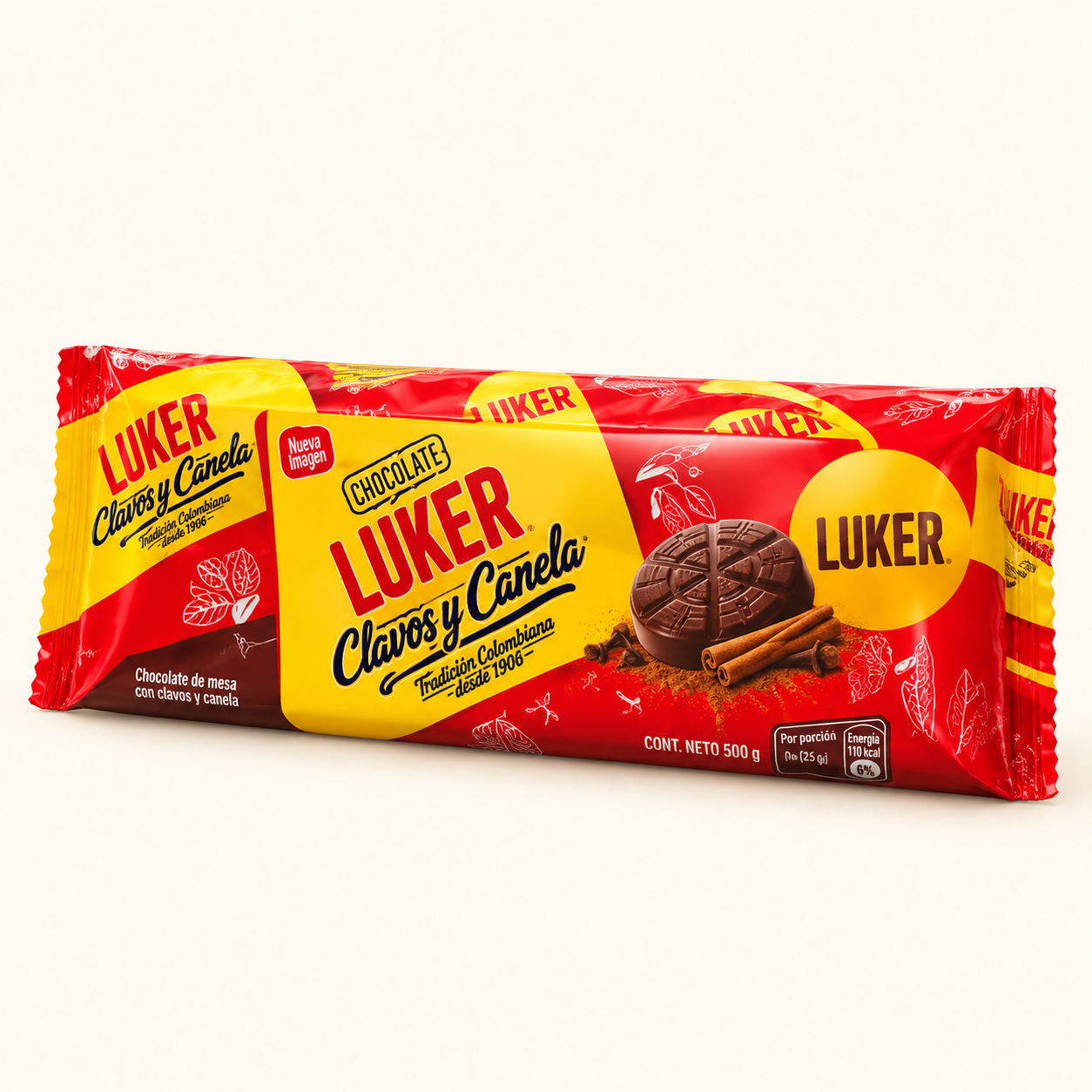 Chocolate Luker "Clavos y Canela" 500gr