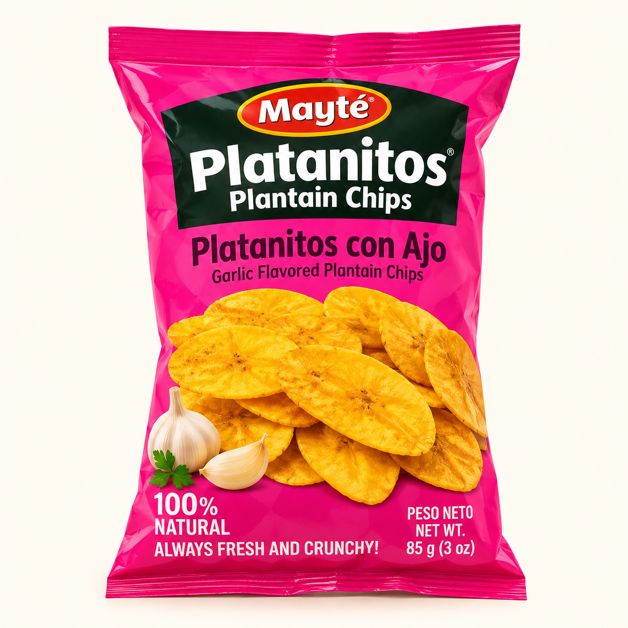 Botana de Platano con Ajo Mayte