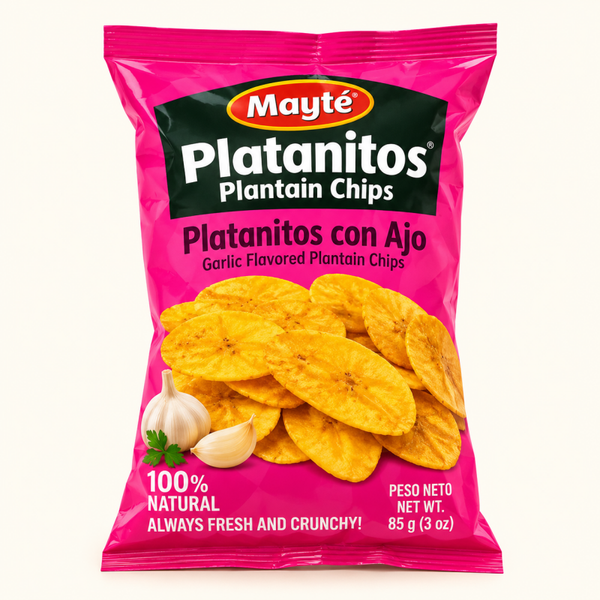 Botana de Platano con Ajo Mayte