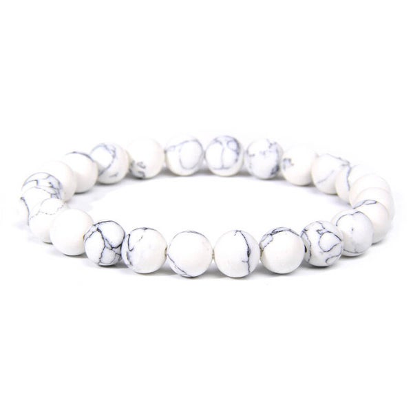 Bracelet pierre naturel Howlite