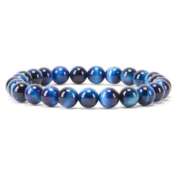 Bracelet pierre naturel Tigereye bleu