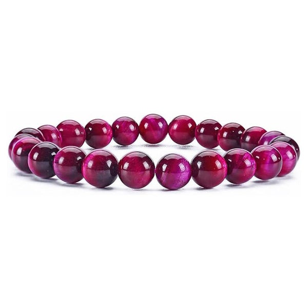 Bracelet pierre naturel Rose rouge Tigereye