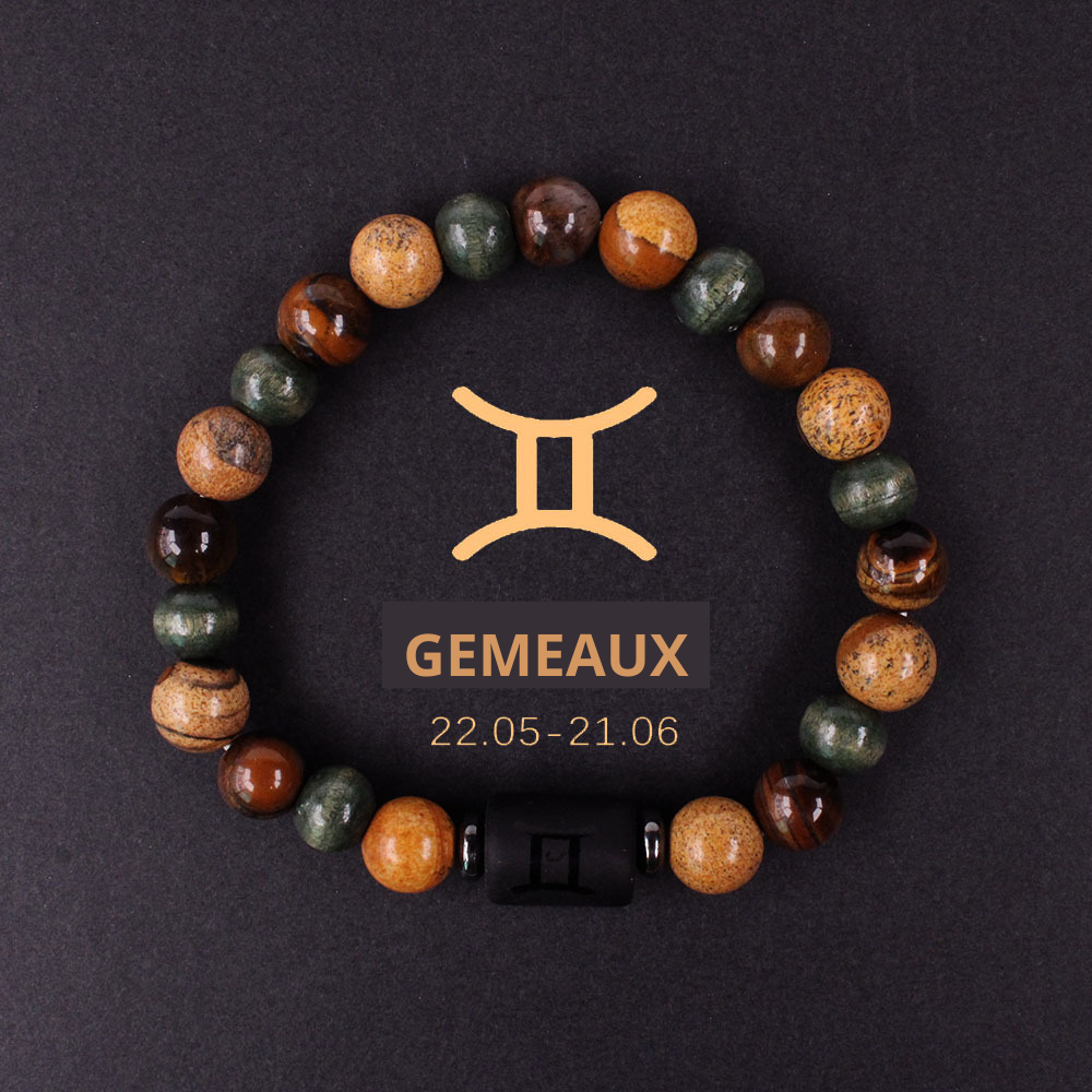 Bracelet signe astrologique gémeaux