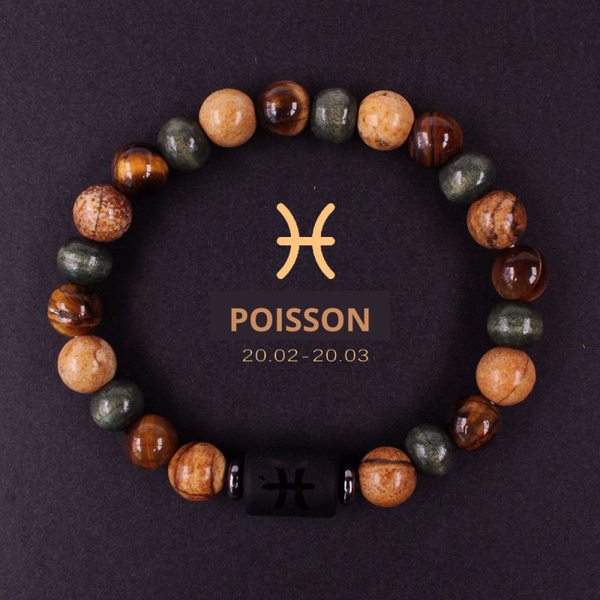 Bracelet signe astrologique poisson
