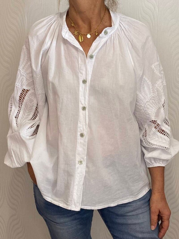 Blouse Camélia blanche