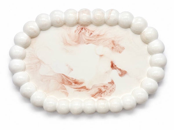 Plateau Bubble Terre nacrée brillant