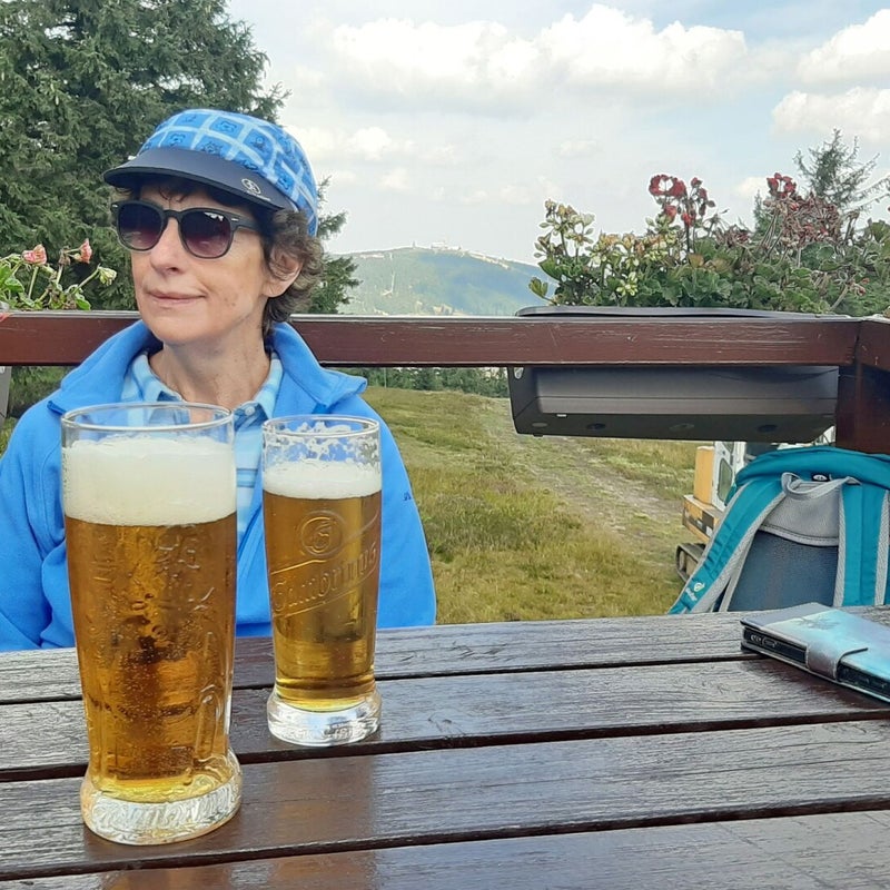 Einkehr am Skihang am Keilberg