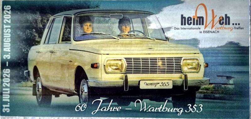 Flyer zum Wartburg-Treffen 2026