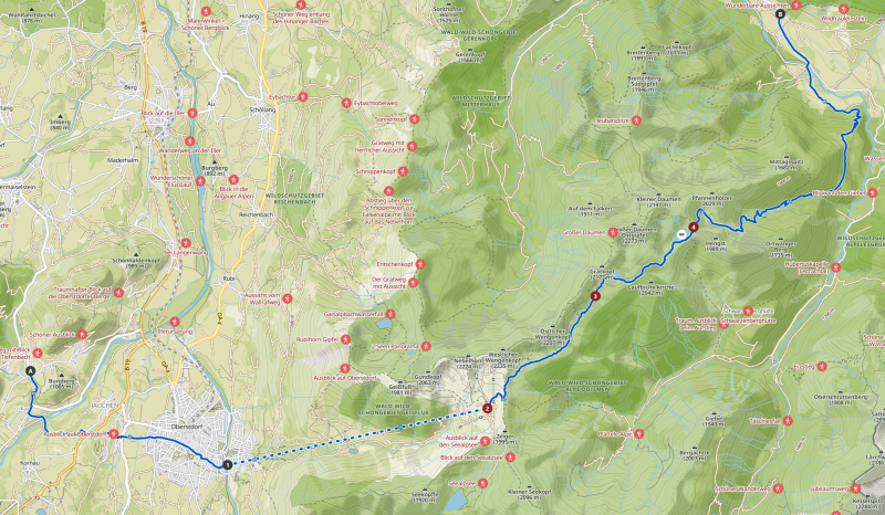 Karte Etappe 5 Allgäu