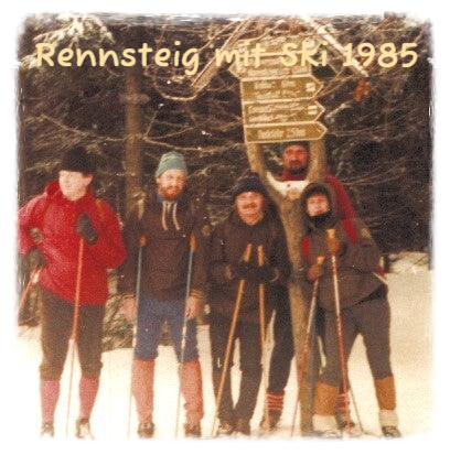 Rennsteig mit Ski 1985
