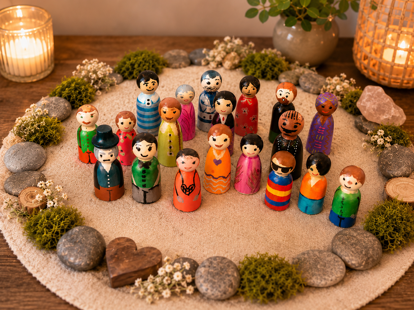 Personnages symboliques utilisés pour représenter les membres d’un système familial