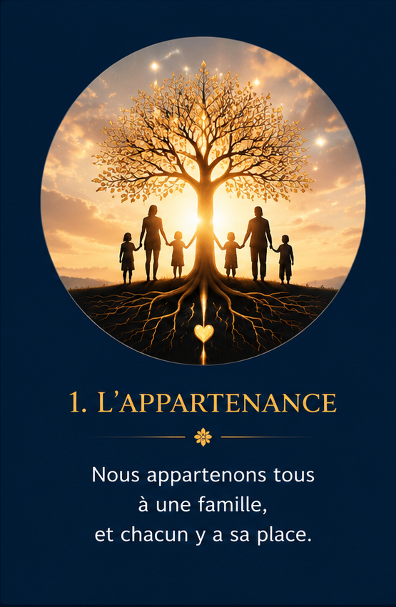 Arbre représentant les liens familiaux.