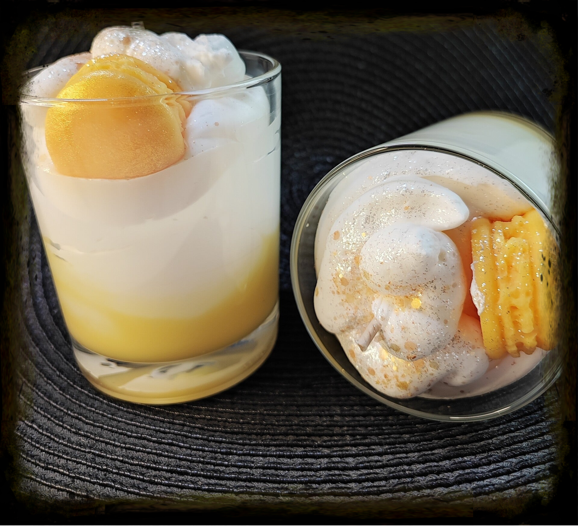 Bougie macaron vanille