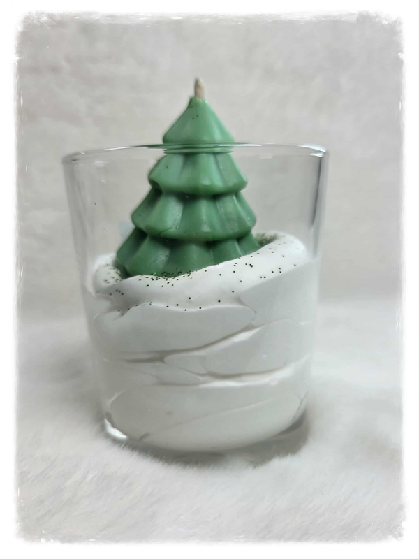 Bougie sapin de Noël