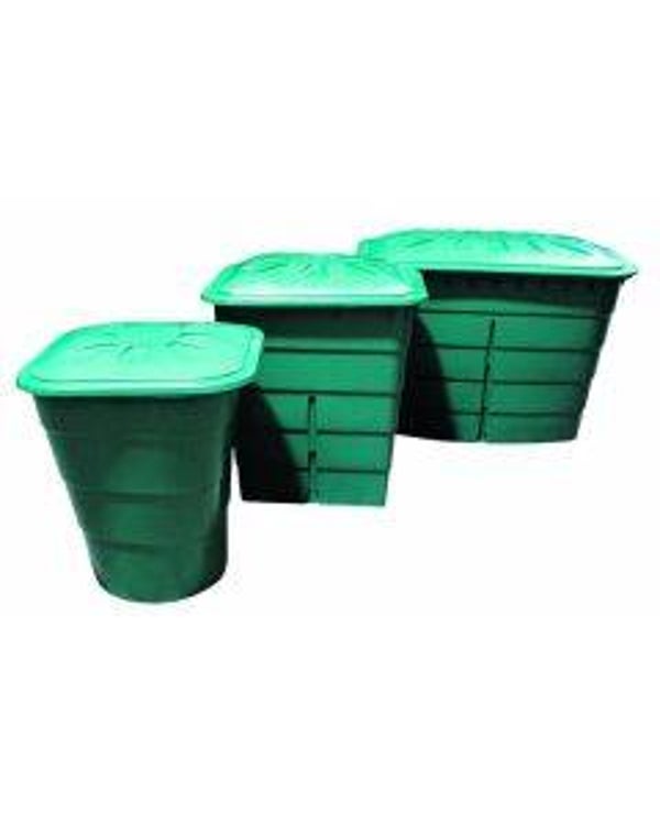 Aquaking groene vierkante vaten van 200 liter tot 520 liter