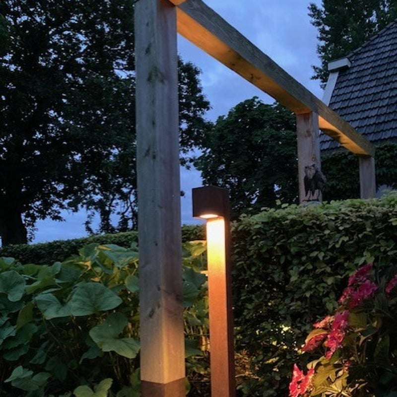 Corten tuinlamp