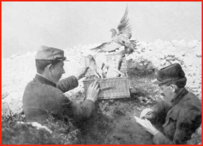Berühmte Kriegshelden auf Federn